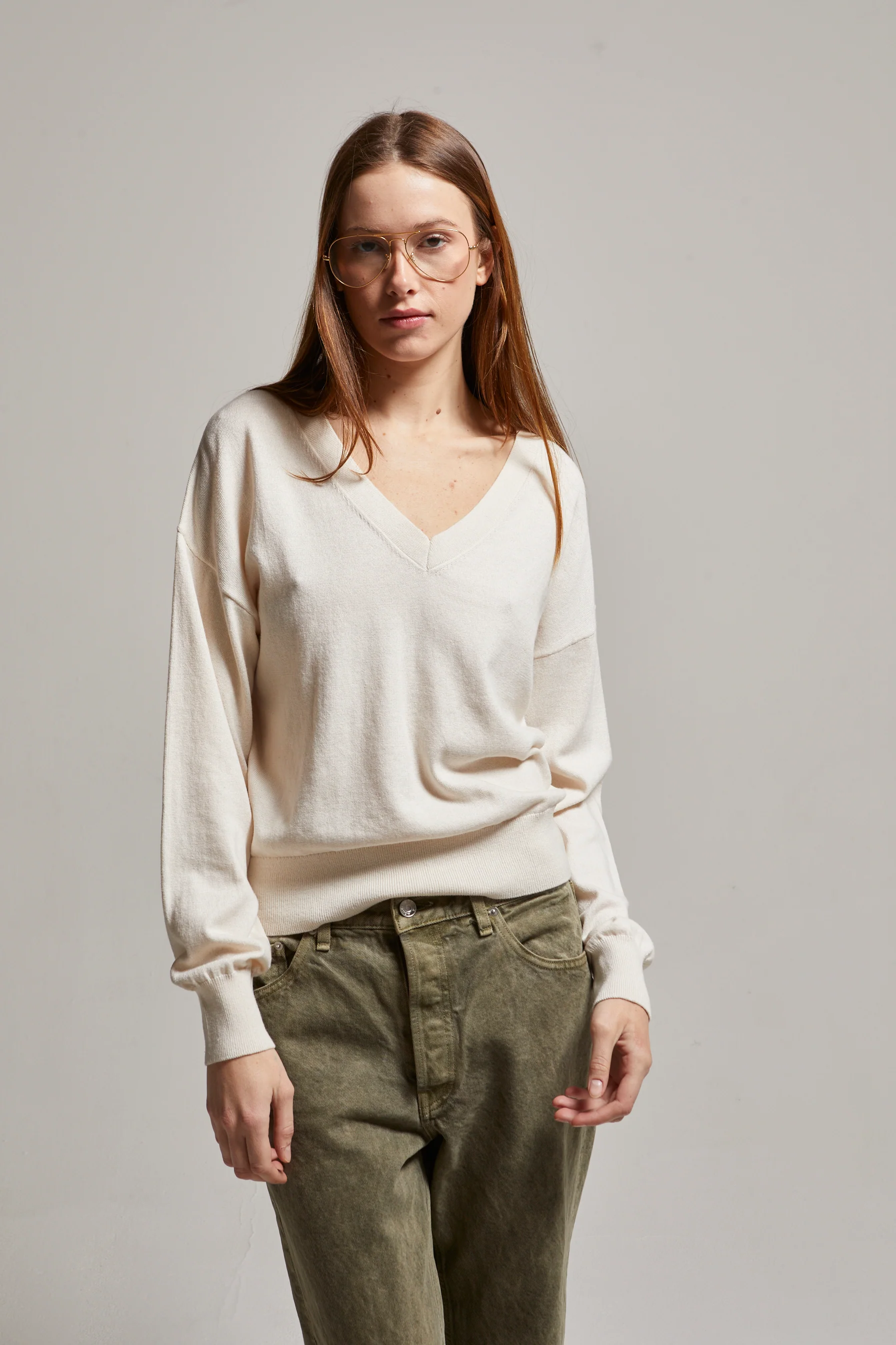 Alice Cotton Cashmere Sweater - Image 3