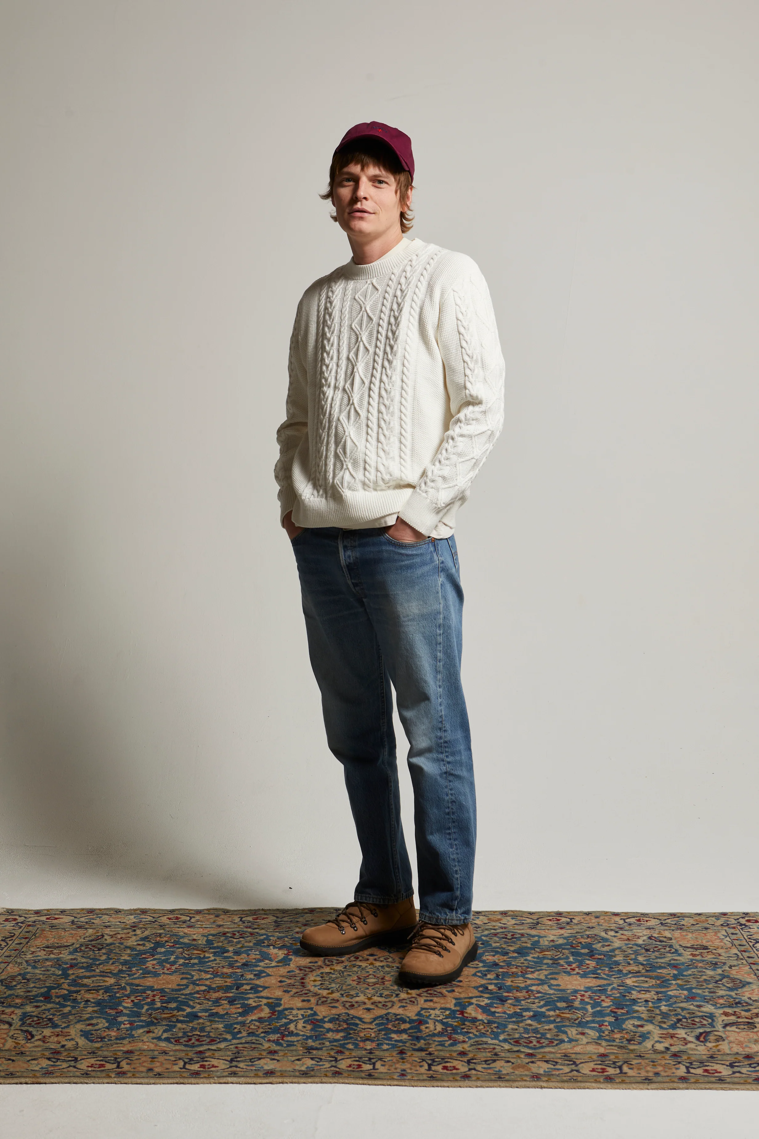 Andre Relaxed Cotton-Cashmere Cable Sweater - Image 10