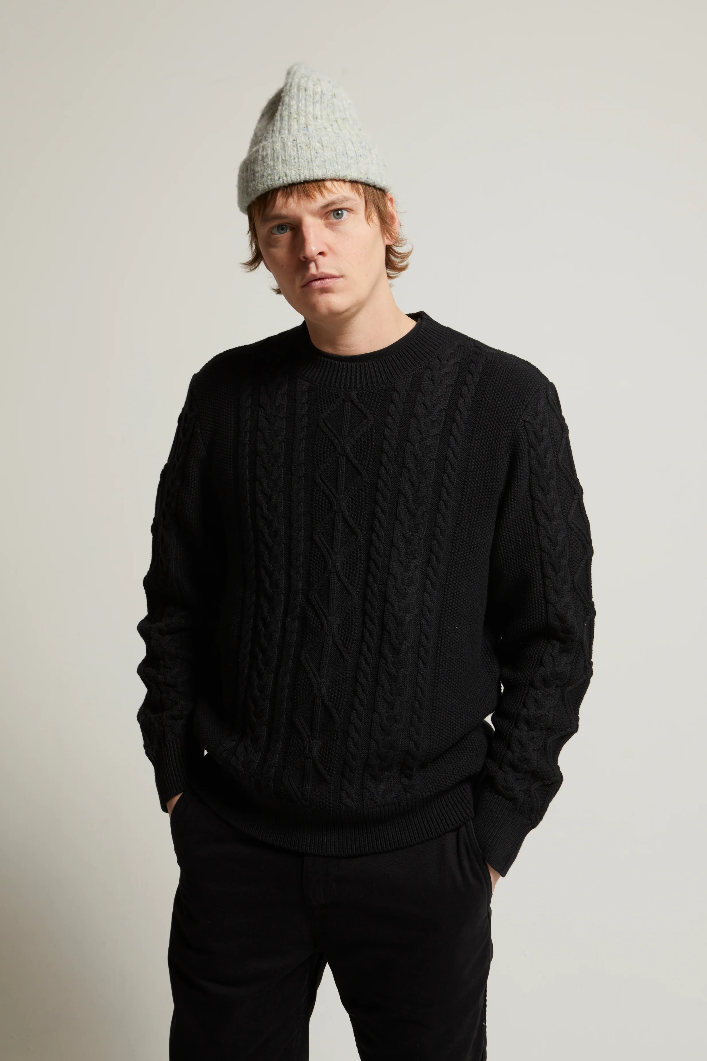Andre Relaxed Cotton-Cashmere Cable Sweater - Image 5