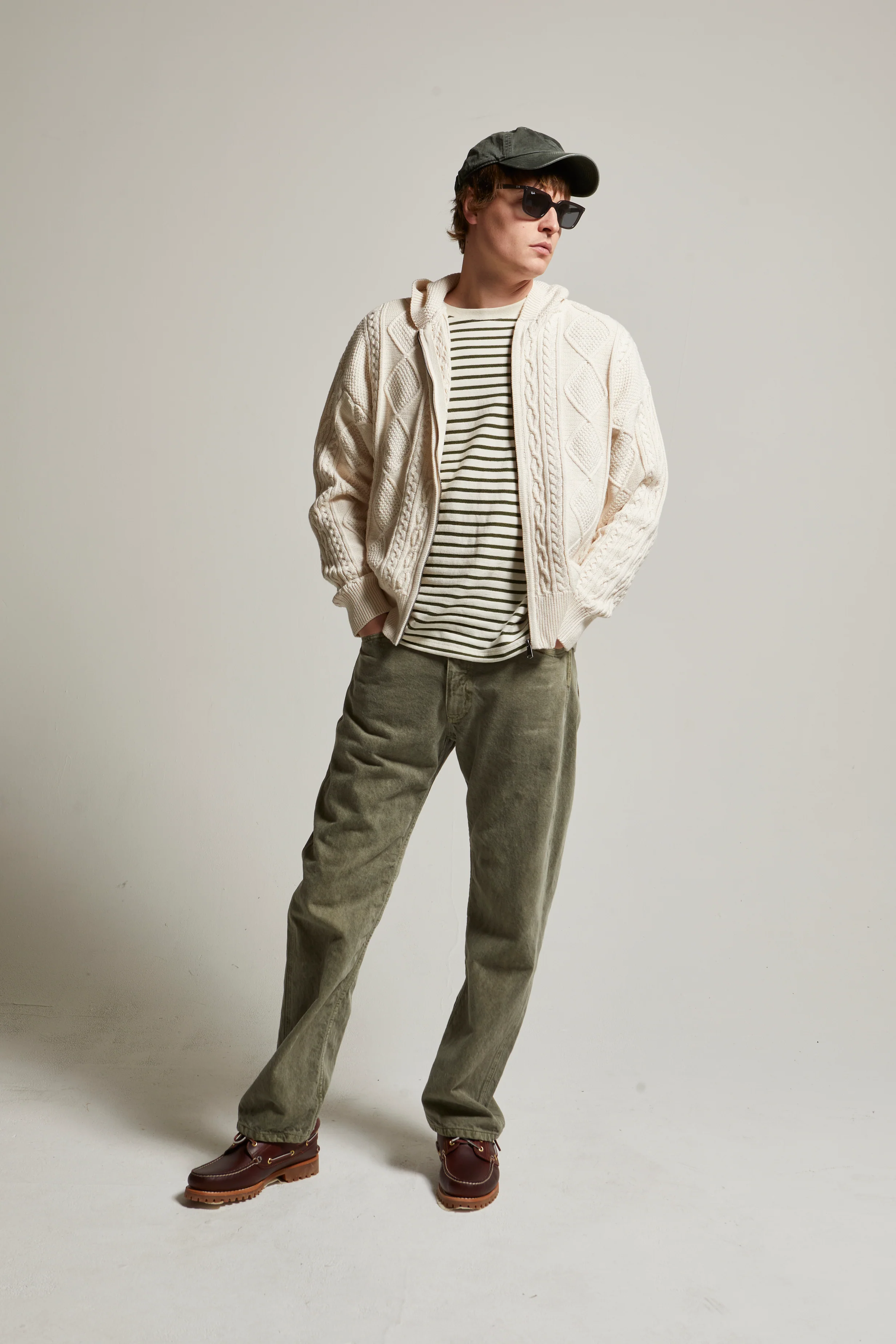 Liam Cotton-Cashmere Zip-Up Cable Sweater - Image 12