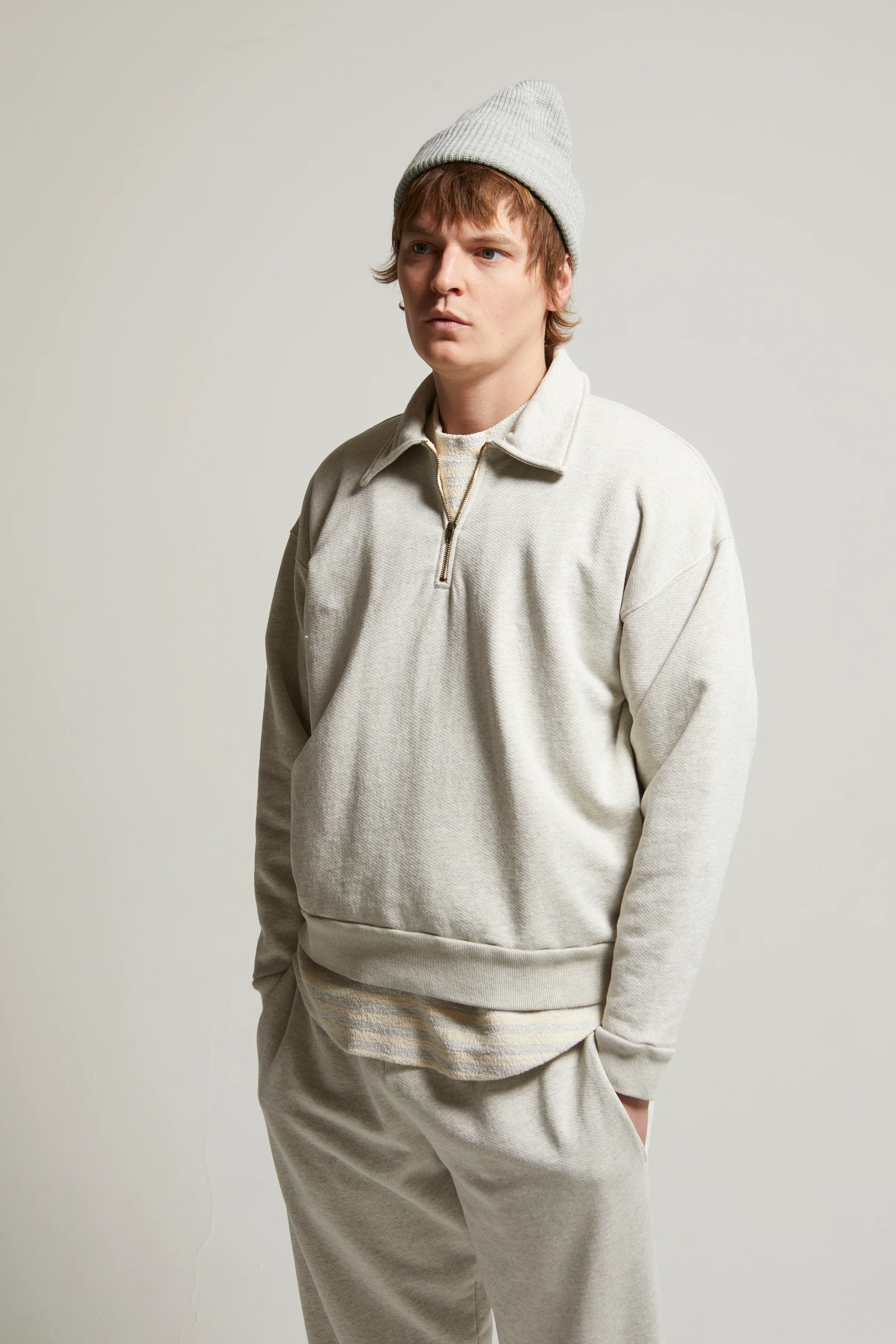 Claude Heather Ash 1/4 Zip - Image 5