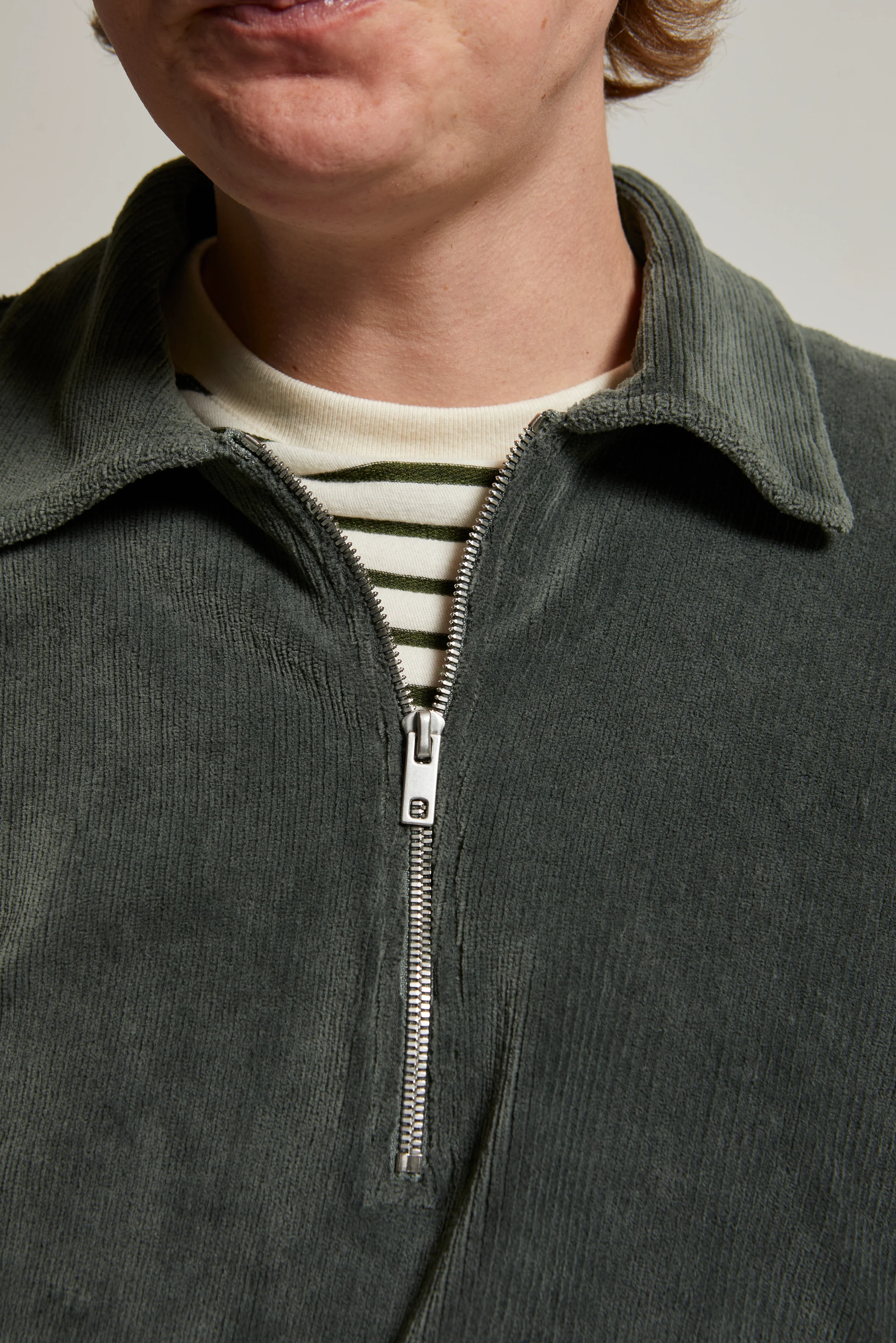 Claude Velour 1/4 Zip - Image 3