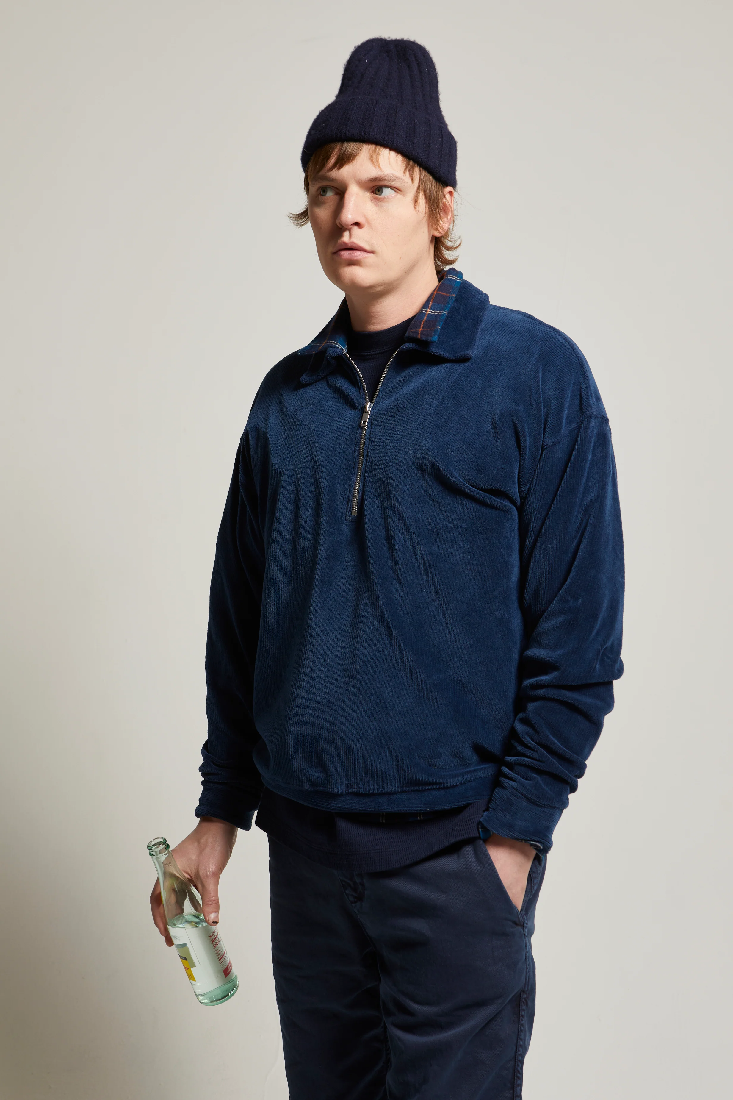 Claude Velour 1/4 Zip - Image 6