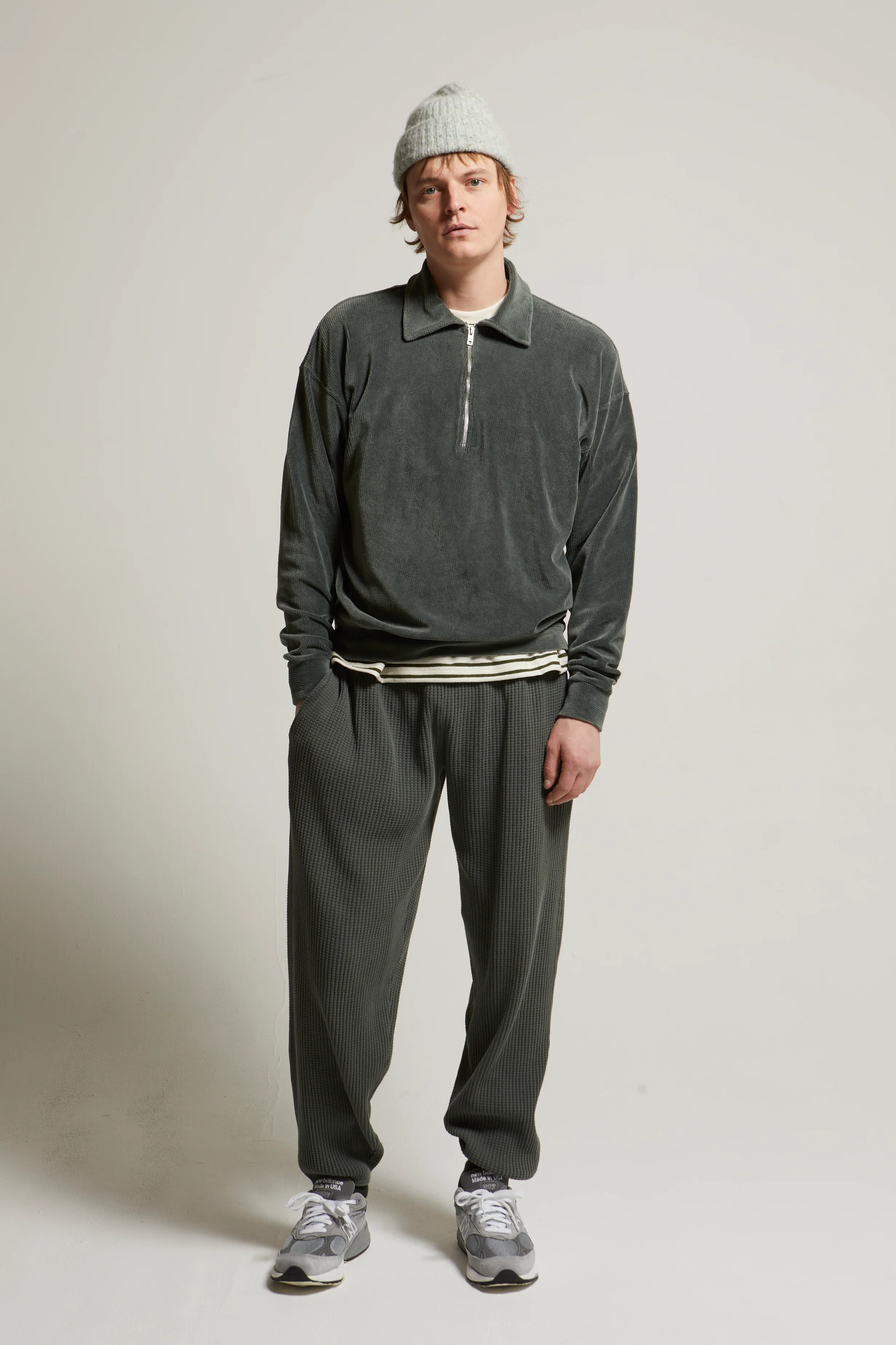 Claude Velour 1/4 Zip - Image 9