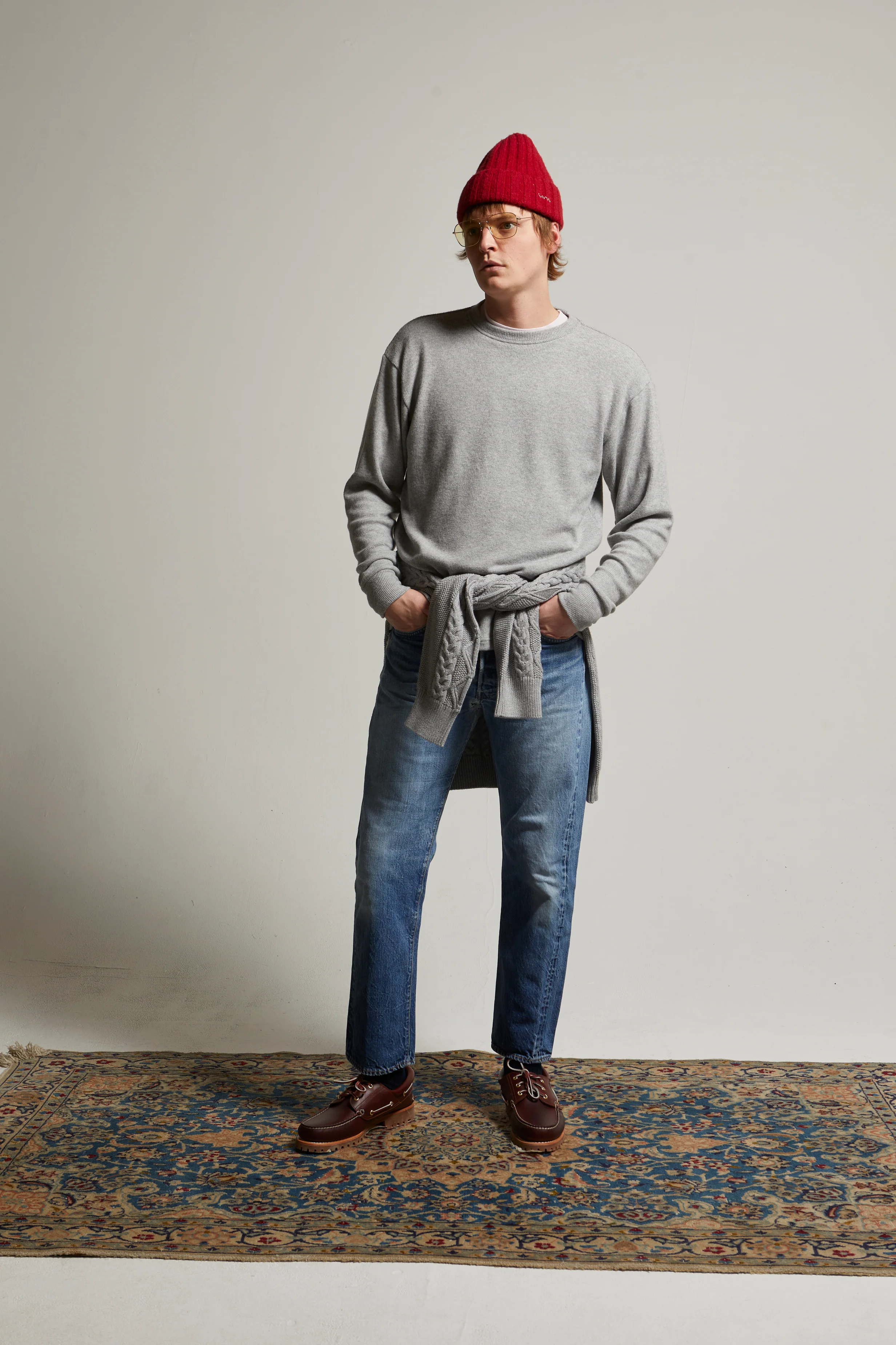 Elio Heather Brushed Fine Sweater Tee - Image 5