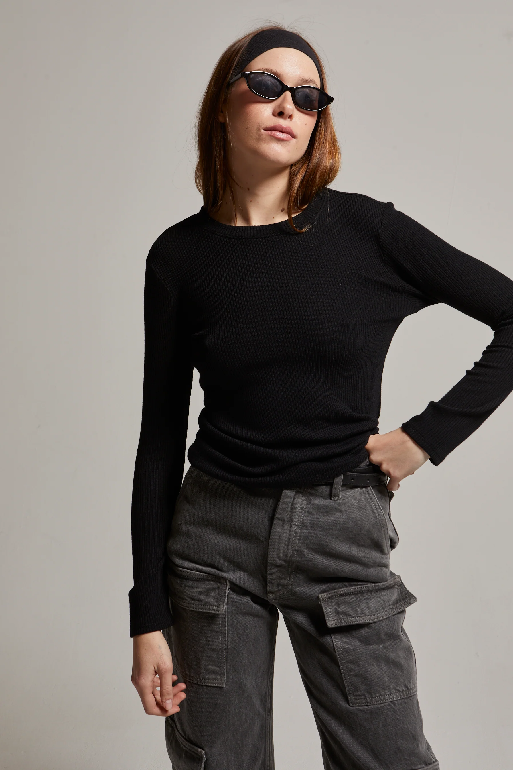 Hannah Ribbed Long Sleeve Tee - Image 5
