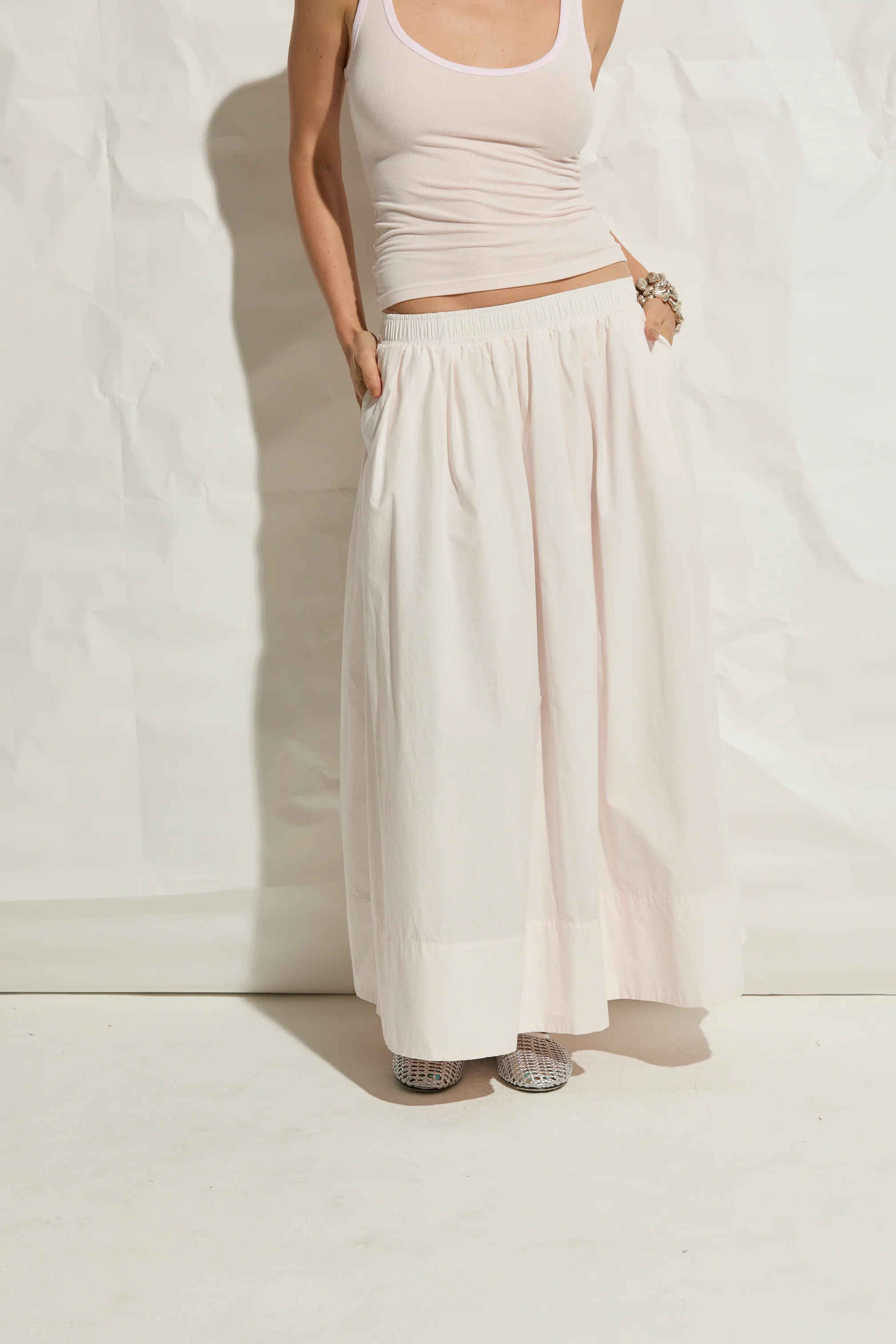 Kate Poplin Pleated Skirt - Image 25