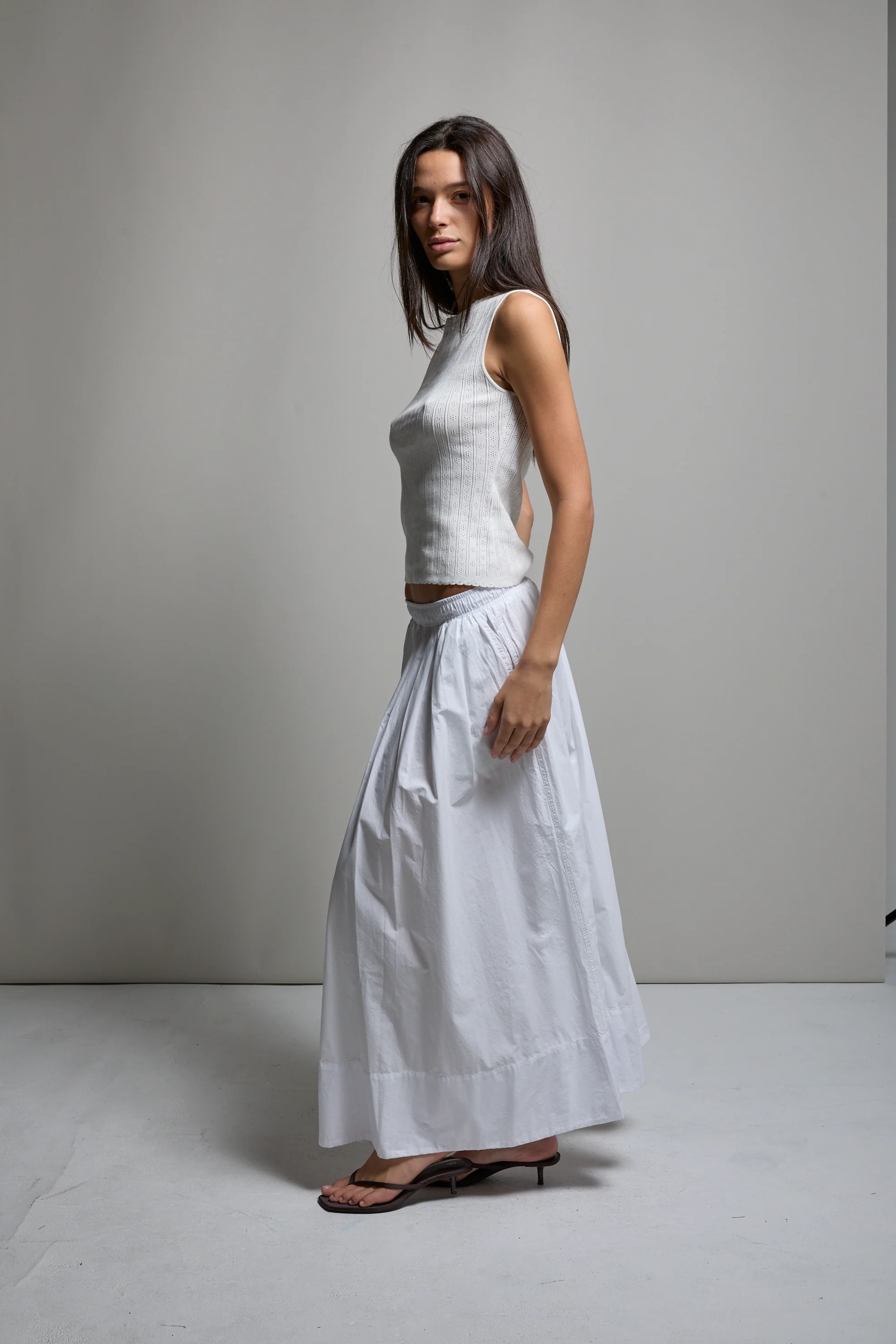 Kate Poplin Pleated Skirt - Image 3