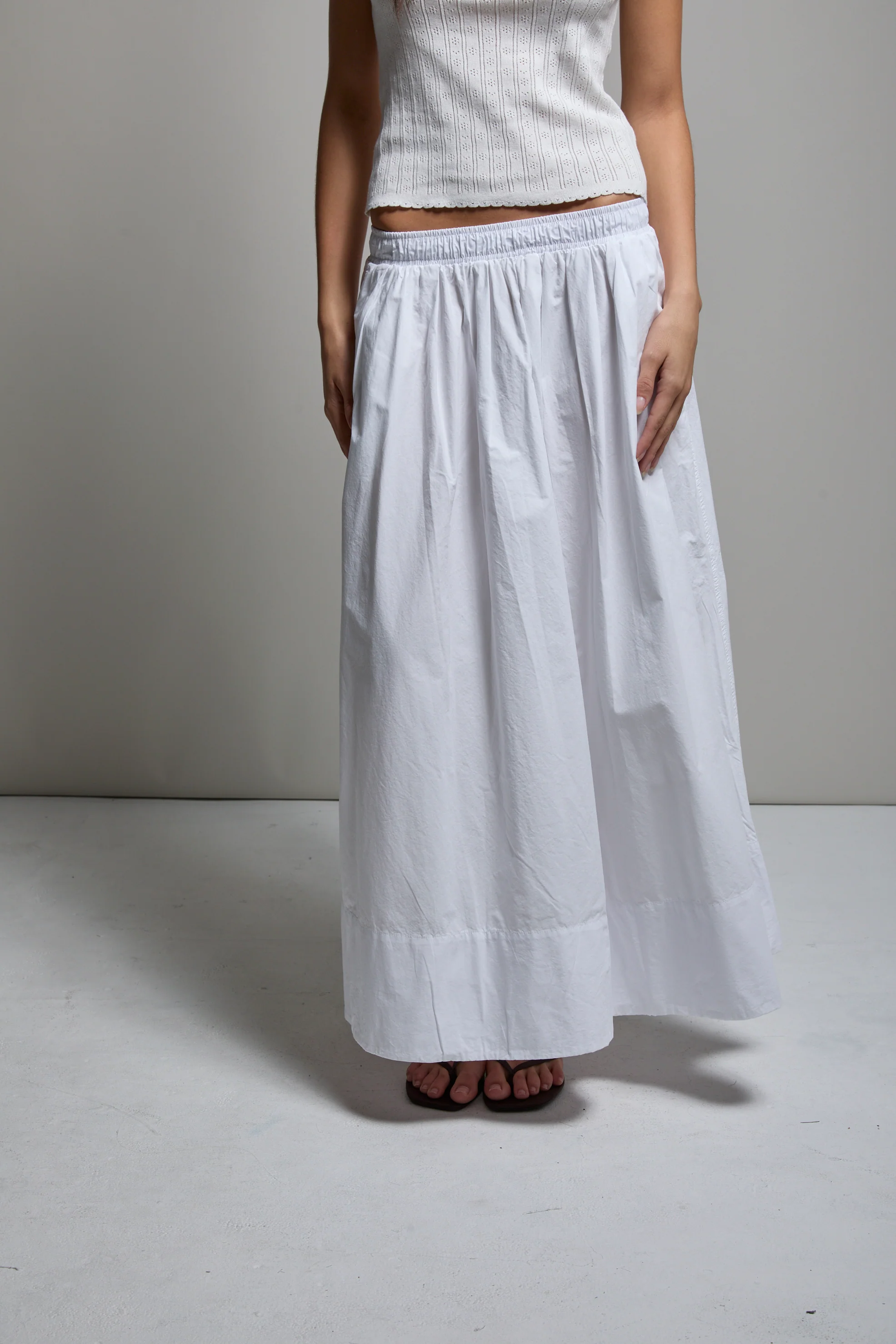 Kate Poplin Pleated Skirt - Image 4
