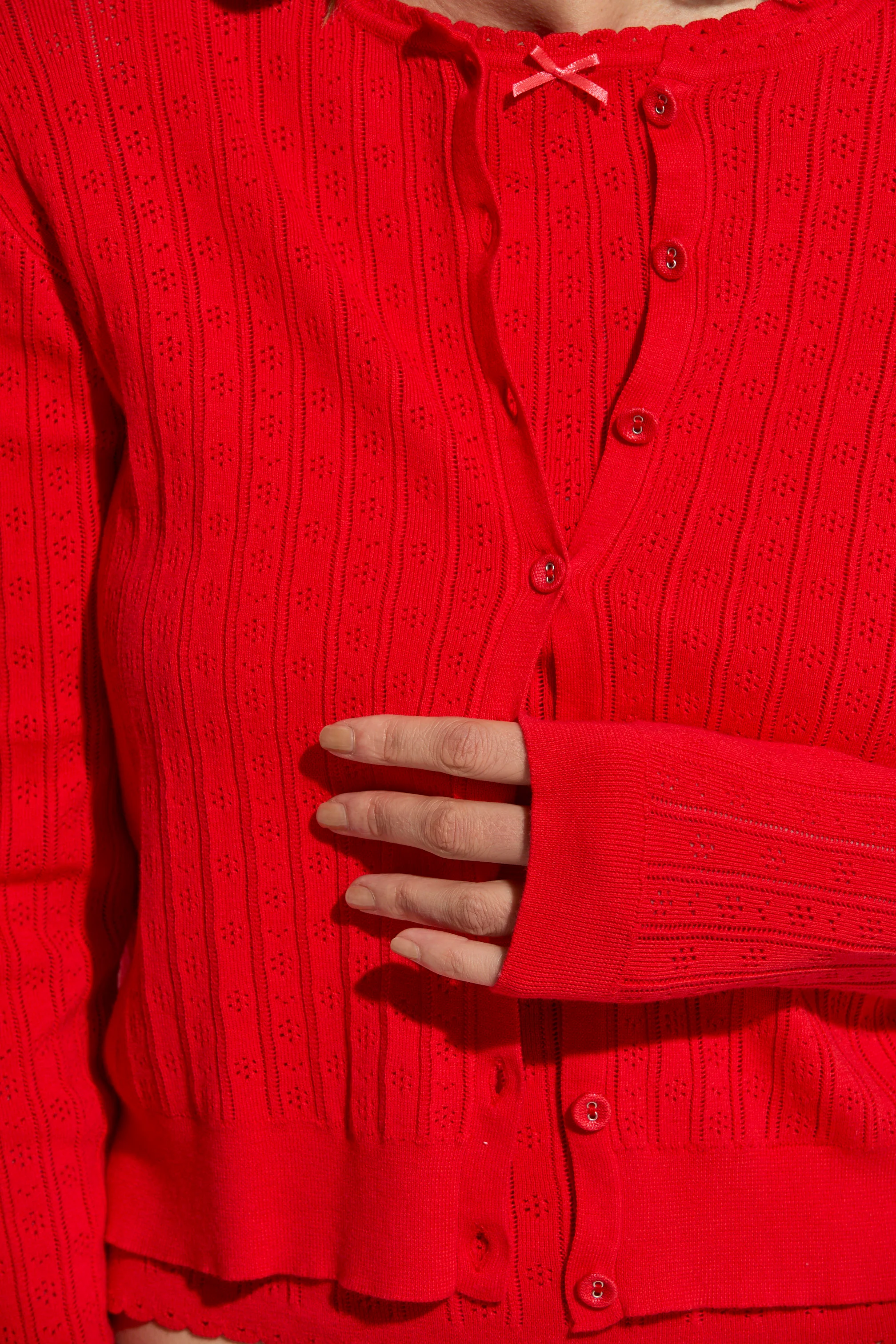 Paloma Pointelle Cardigan - Image 11