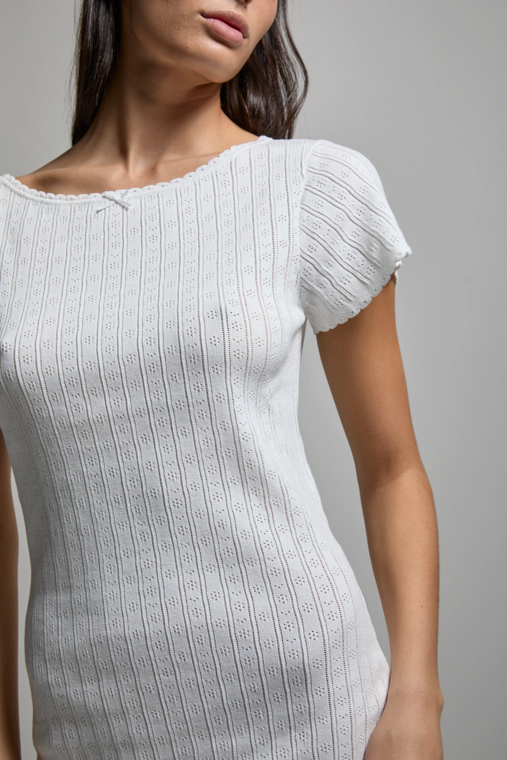 Paloma Pointelle Mini Dress - Image 5