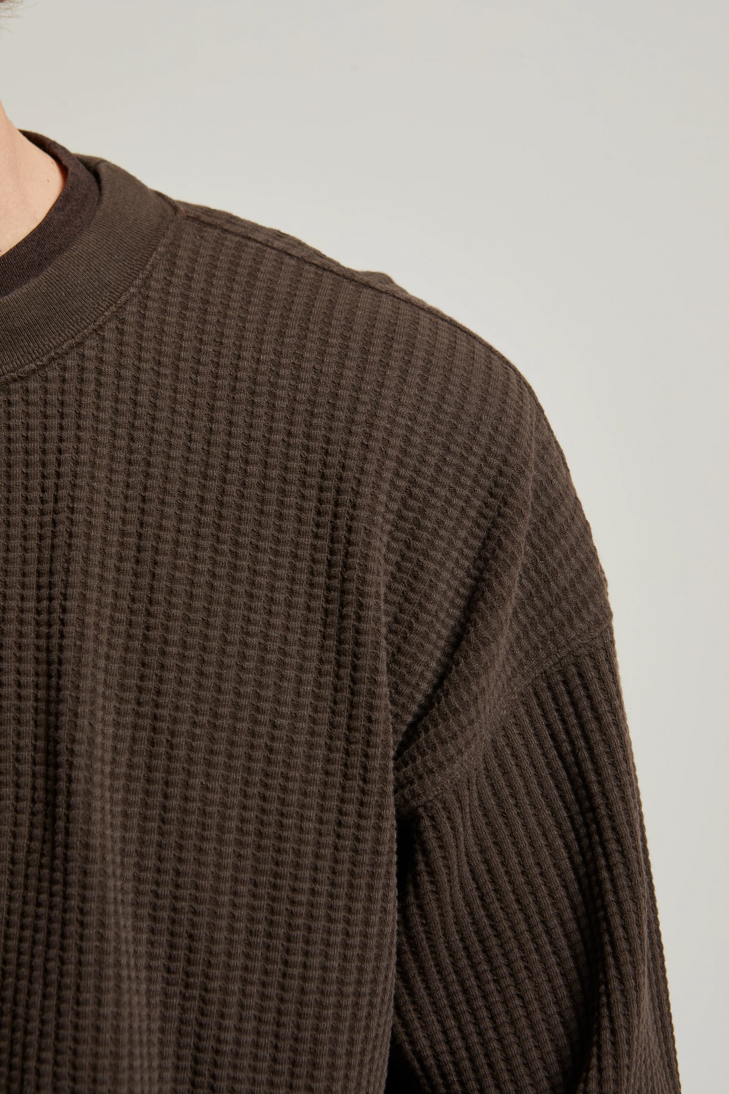 Wyatt Heritage Waffle Crewneck - Image 5
