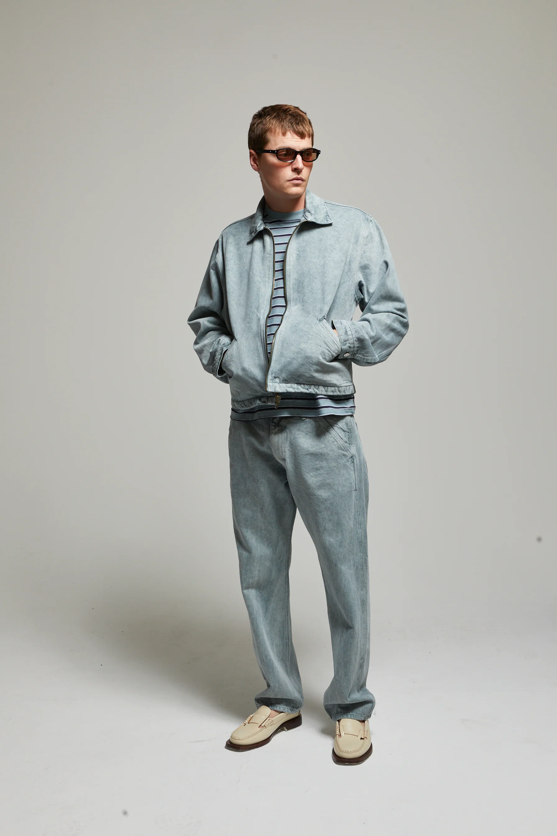 Zed Zip Cotton Twill Jacket - Image 3